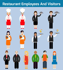 Restaurant employees flat