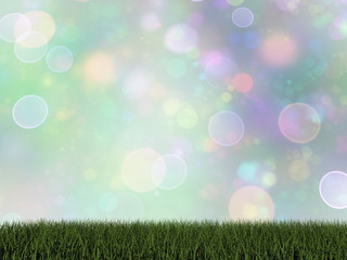 Fototapeta premium Green grass - 3D render