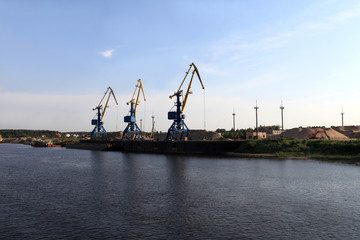 View of cargo port