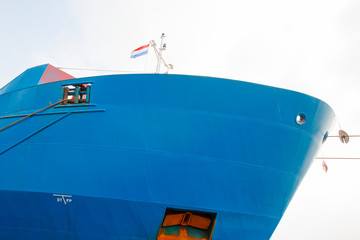 Front of a large ship