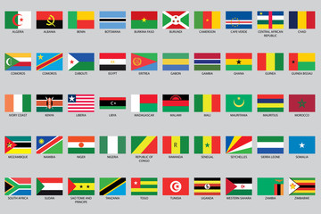 Set of Infographic Elements for the Country of Africa