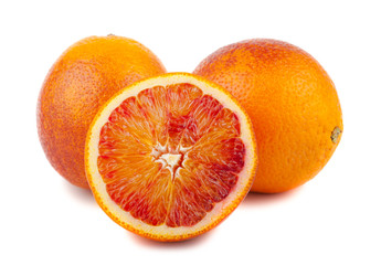 Bloody red oranges fruits