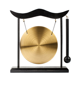 Decorative bronze gong