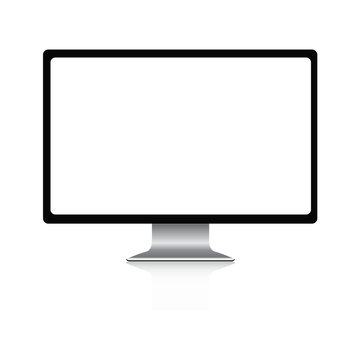 Modern Screen Monitor Vector