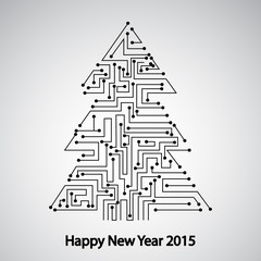 Circuit board, Tree for the new year