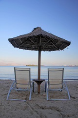 sonnenschirm korfu griechenland