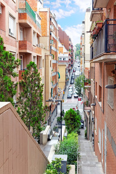 Beautiful landscape of the urban view Barcelona, Catalonia, Spai