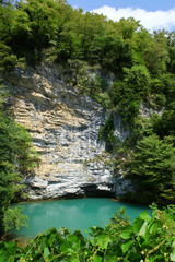 Blue lake, Abkhazia