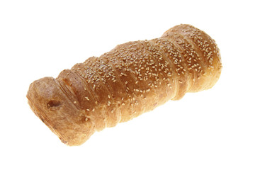 Bakery product photographed on isolated on white background