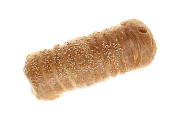 Bakery product photographed on isolated on white background