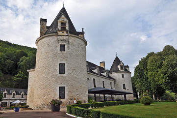 Fototapeta na wymiar Chateau de la Fleunie, Condat sur Vezere - Aquitania