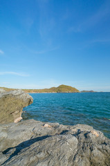 Fototapeta na wymiar Sichang island rock cliff