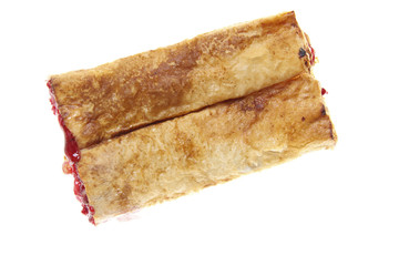 Bakery products photographed on isolated on white background