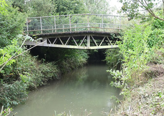 Small metal rural bridge, is South Gloucestershire