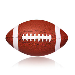 American Football Ball isolated on white