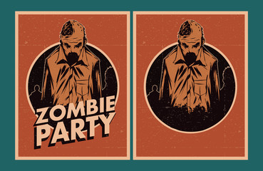 Zombie party invitation.