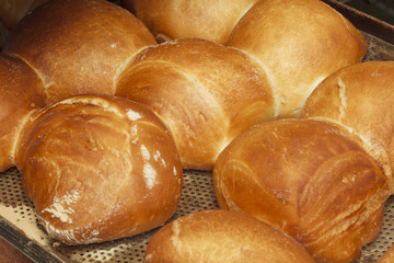 Bakery products in bakery shop