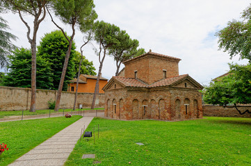 Fototapeta na wymiar Mausolée de Galla Placidia à Ravenne
