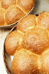 Bakery products in bakery shop