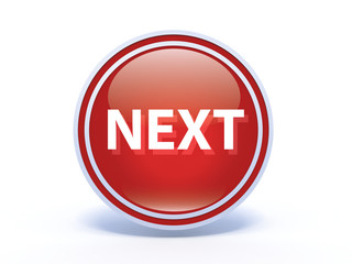 next circular icon on white background