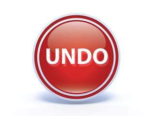 undo circular icon on white background