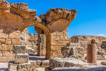ruins of Antonine Baths at Carthage, Tunisia