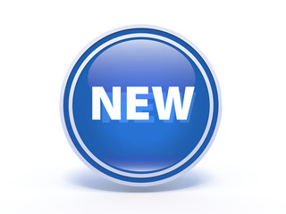 New circular icon on white background