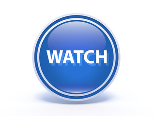 watch circular icon on white background
