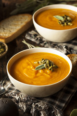 Homemade Autumn Butternut Squash Soup