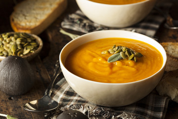 Homemade Autumn Butternut Squash Soup