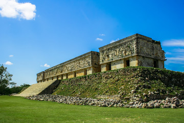 Palace at the Mayan ruins of Palenque in Chiapas, Mexico