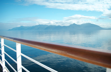 Naklejka na ściany i meble Onboard View of Alaska