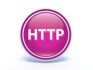 http circular icon on white background