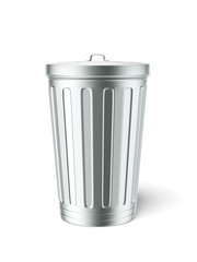 Metal Garbage Can