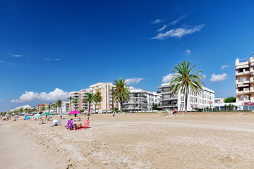 SEGUR DE KALAFEL , SPAIN - SEPT 09: Seafront, beach,coast in Seg