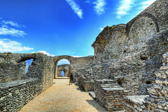 Grotto Catullus at the Lake Garda in Sirmione
