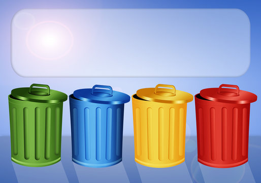 Garbage bins for recycle