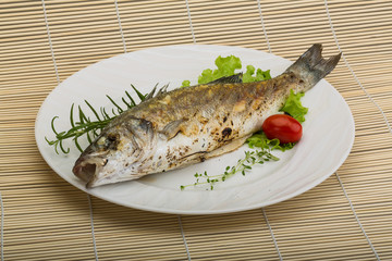 Grilled seabass