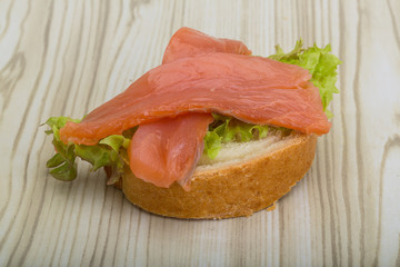 Salmon sandwich