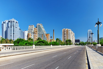 Fototapeta na wymiar Cityscape of Valencia - third size population city in Spain.