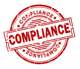 compliance stamp isolated on white background