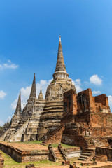 Fototapeta premium ancient pagoda on wat phrasrisanpetch temple in thailand