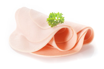 Perfect Sliced Rolled Fresh Meaty Ham © exclusive-design