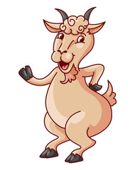 Goat Cartoon Illustration