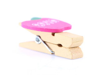 wooden clothes pin with Path