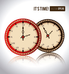 Naklejka premium Time design