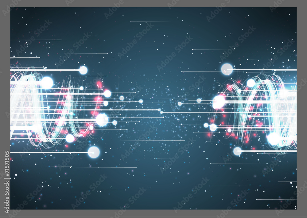Wall mural abstract bright background internet connection