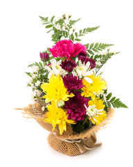 Bouquet flowers isolated