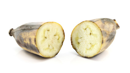 Bunch Of Ripe Banana On White background