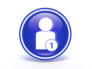 add circular icon on white background